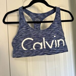 Blue Calvin Klein Sports Bra